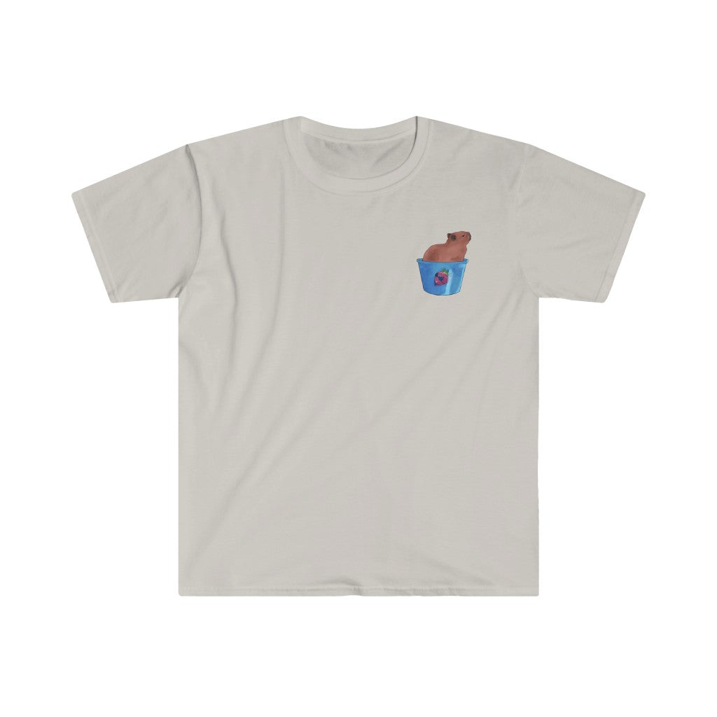 Capybara In A Bucket Tee - Sexyberry