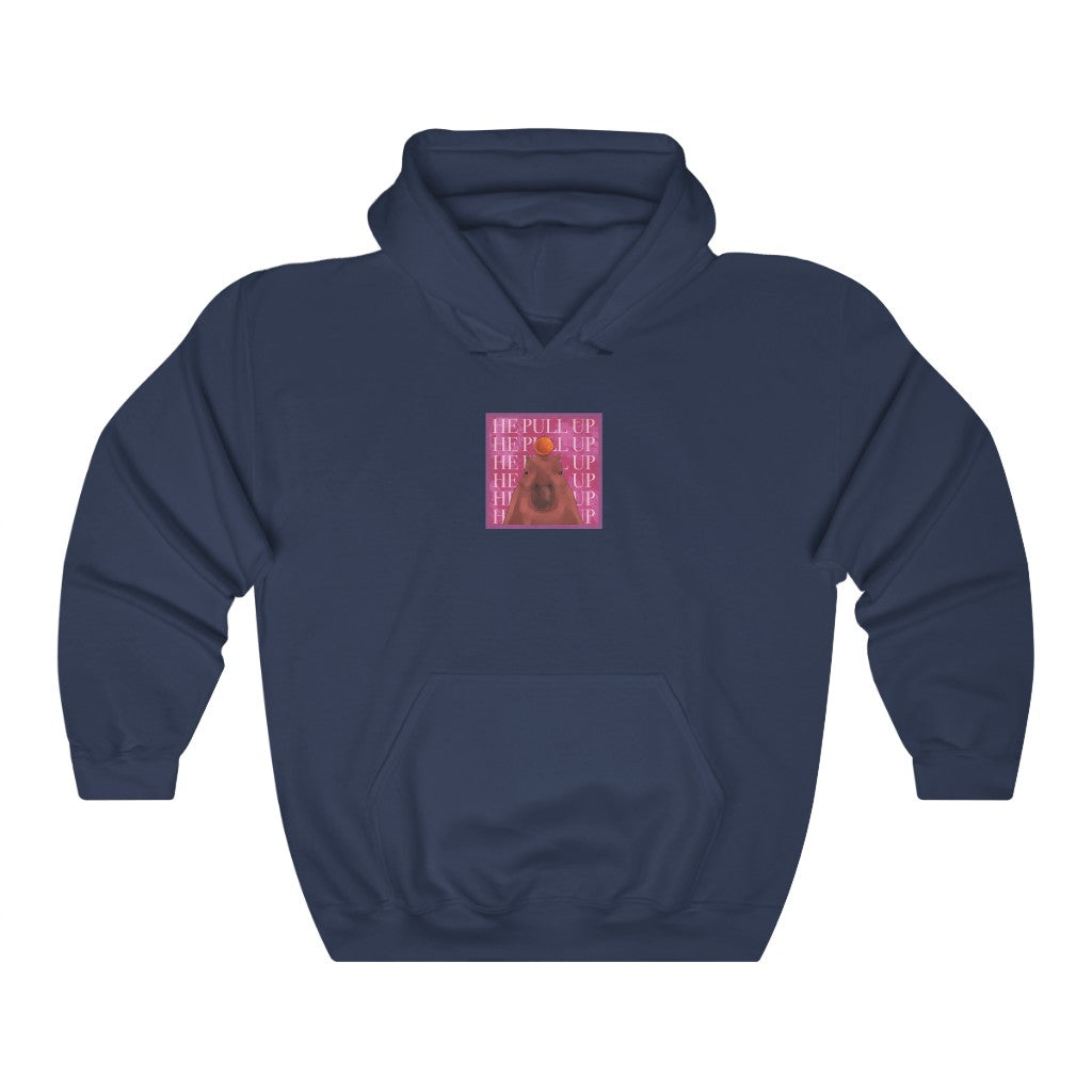 "He Pull Up" Capybara Hoodie - Sexyberry