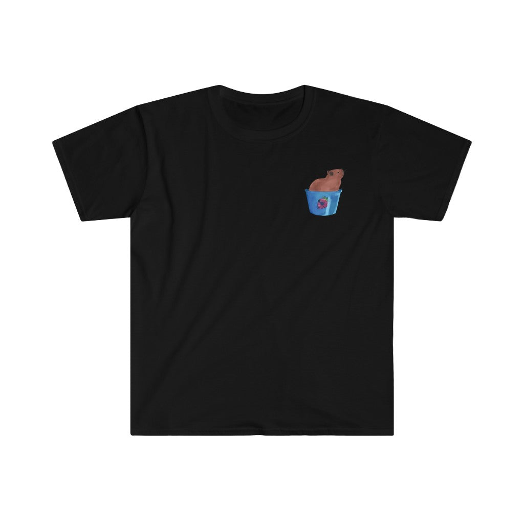 Capybara In A Bucket Tee - Sexyberry