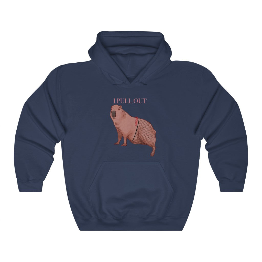 "I Pull Out" Capybara Hoodie - Sexyberry
