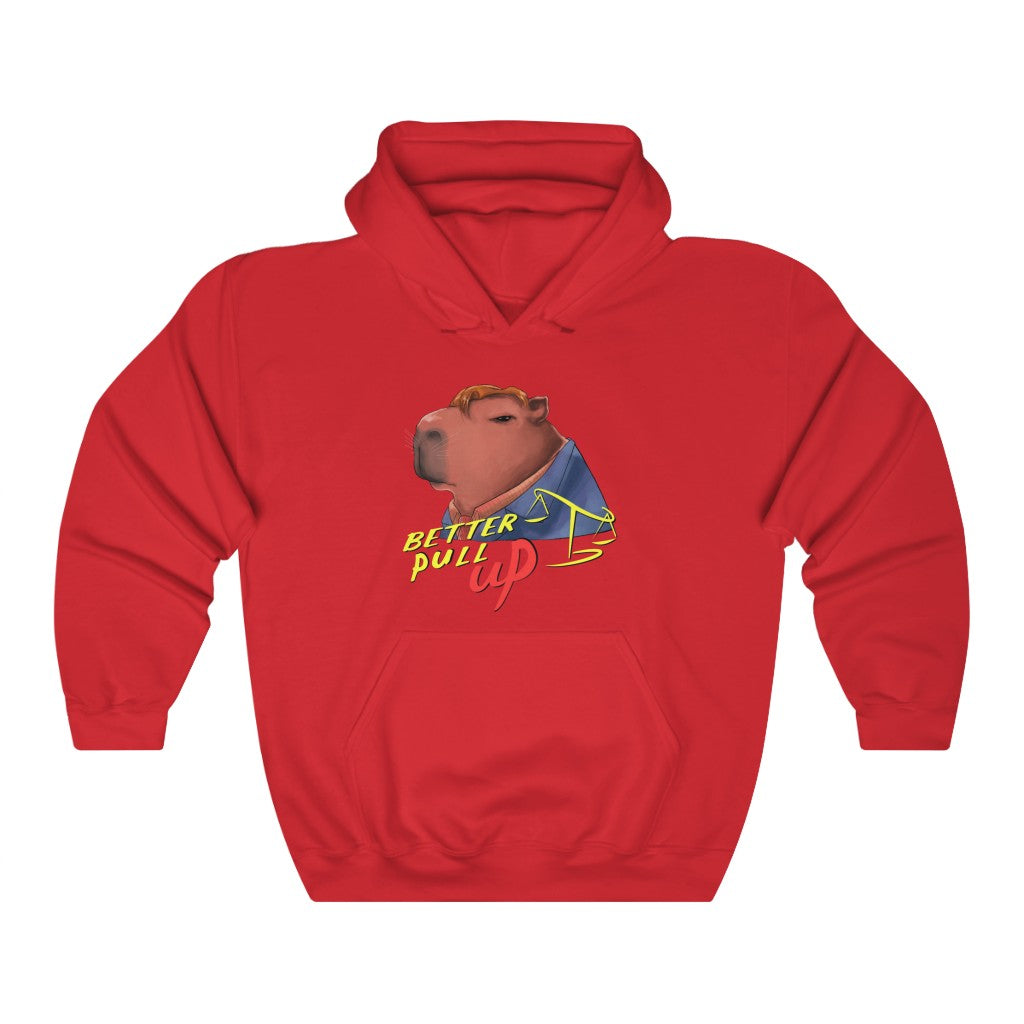 "Better Pull Up" Capybara Hoodie - Sexyberry
