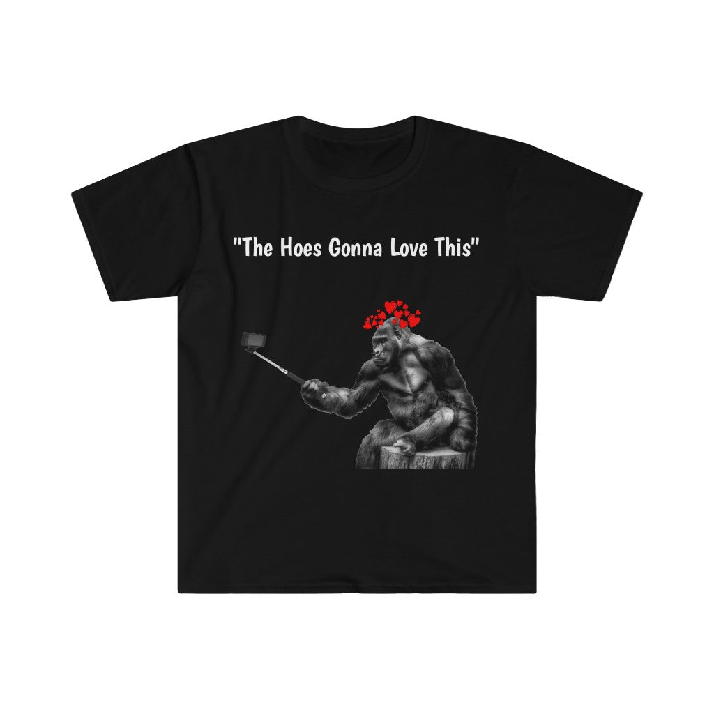 Monke Selfie Tee - Sexyberry