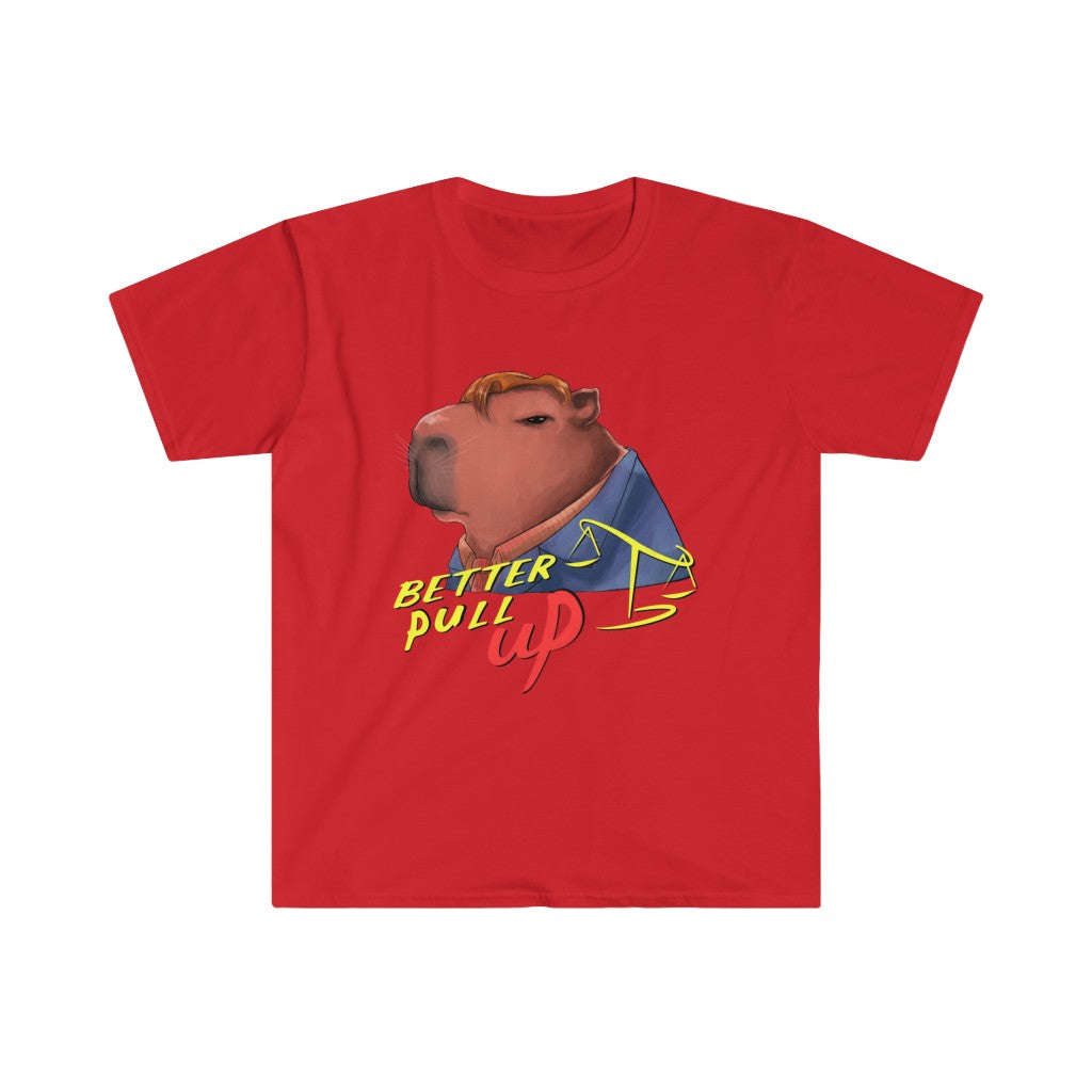 "Better Pull Up" Capybara Tee - Sexyberry