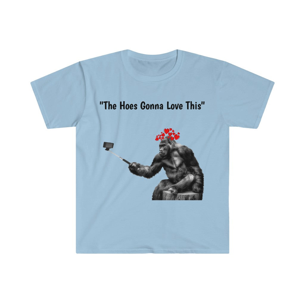 Monke Selfie Tee - Sexyberry