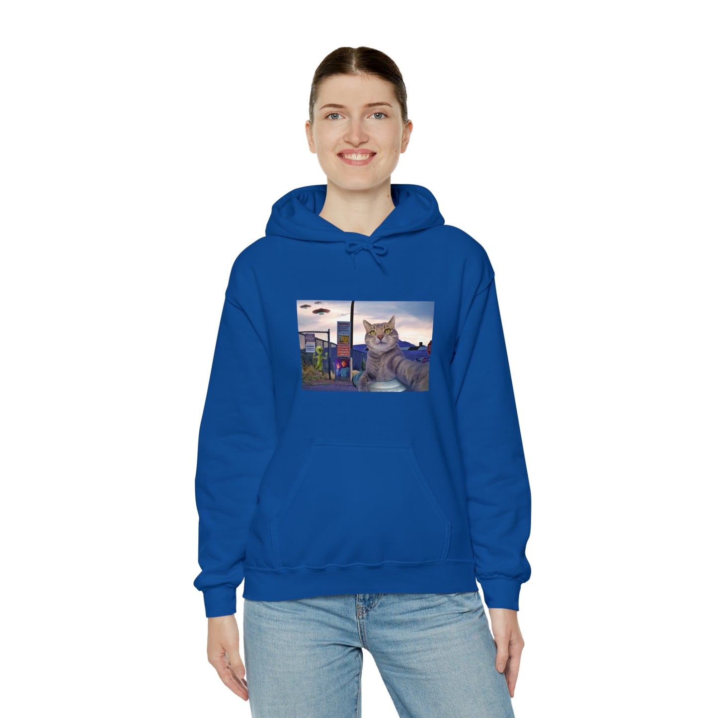 Manny the Selfie Cat Alien Hoodie