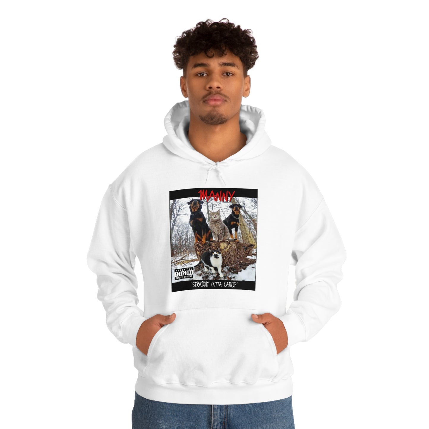 Manny the Selfie cat Album Cover | Hoodie