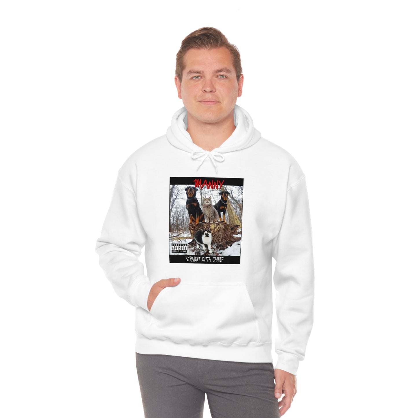 Manny the Selfie cat Album Cover | Hoodie