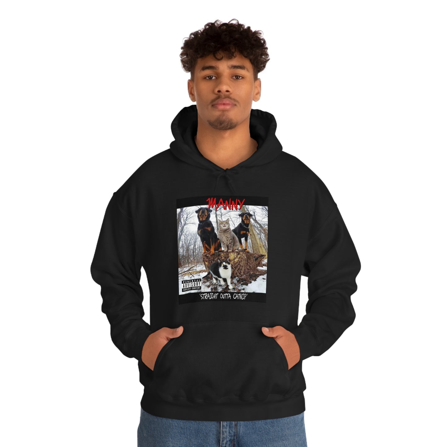 Manny the Selfie cat Album Cover | Hoodie