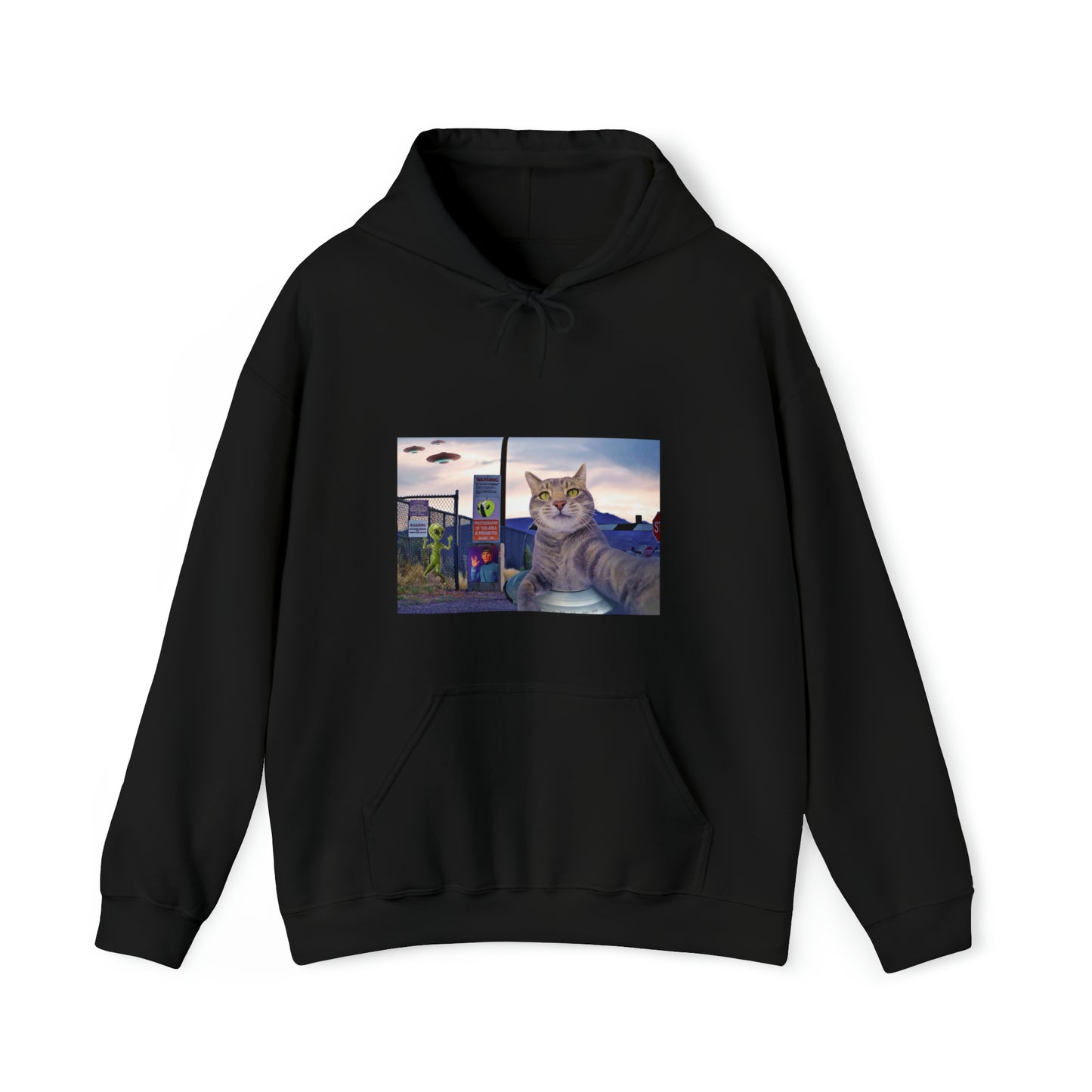 Manny the Selfie Cat Alien Hoodie