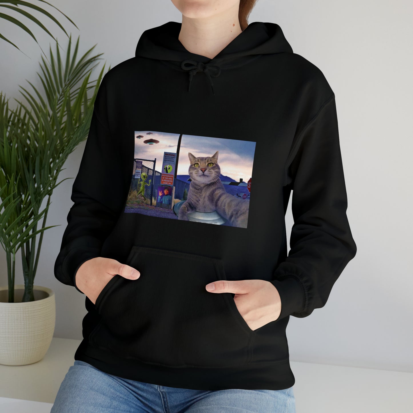 Manny the Selfie Cat Alien Hoodie