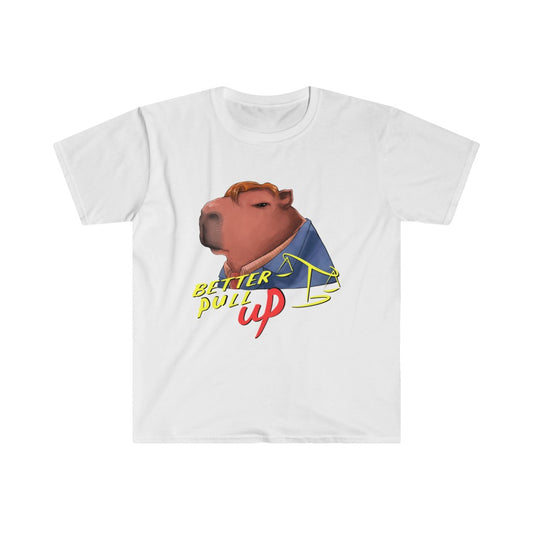 "Better Pull Up" Capybara Tee - Sexyberry