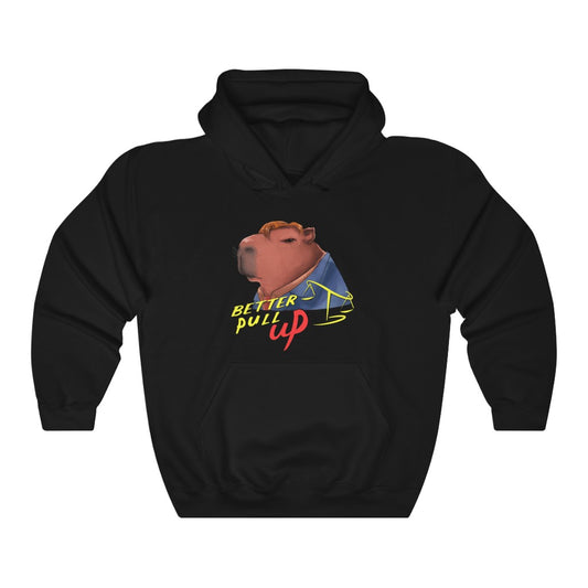 "Better Pull Up" Capybara Hoodie - Sexyberry