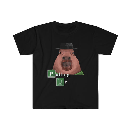 "Pulling Up" Capybara Tee - Sexyberry