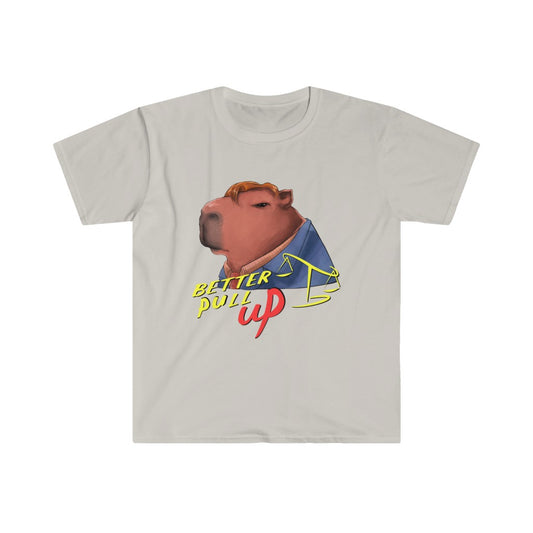 "Better Pull Up" Capybara Tee - Sexyberry