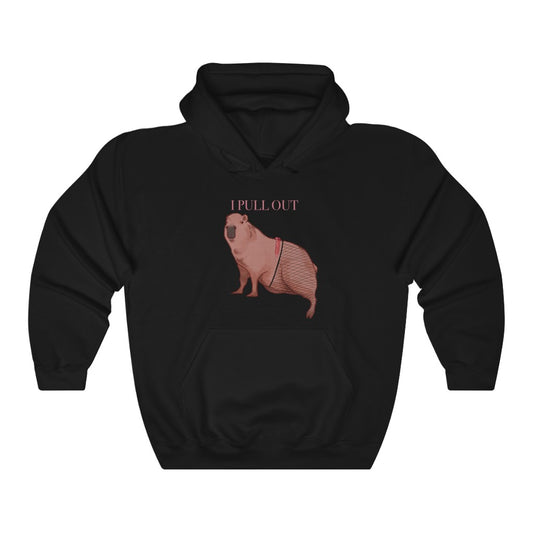 "I Pull Out" Capybara Hoodie - Sexyberry